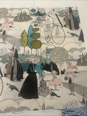 A Ghastlie Pastoral fabric panel